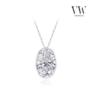 5캐럿 오벌 롱 목걸이