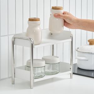 리본제이 무디타 비화이트 2단 철제 정리 선반