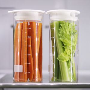 듀오 보틀 내열유리 물병 밀폐용기 700ml x 2P / 밀프렙 샐러드보틀 유리병 캐니스터