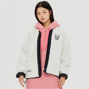 여성) 버블링 브이넥 리버시블 자켓_LW234JP820