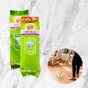 3M 부직포정전기청소포 표준형 60매 부직포청소포 부직포청소포 머리카락청소 정전기청소포