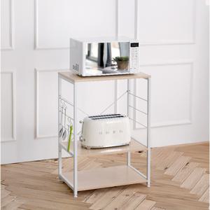 철제 우드 전자레인지 주방선반