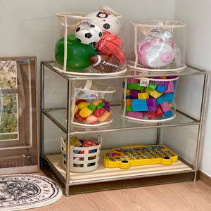 [벨베이비] 원형 TPU 투명 아기 장난감 정리함 보관함 수납장 수납함