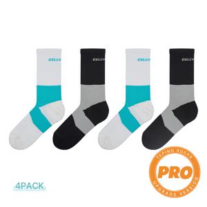 [셀버린 프로 레벨 양말 남자 중목 4팩] 스포츠 헬스 러닝 등산 골프 양말