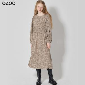 (OZOC)] 호피 스모크 원피스 (택가격: 85000원)