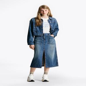 여성 플리츠 데님 트러커 재킷 T32F6NJC12TWT1