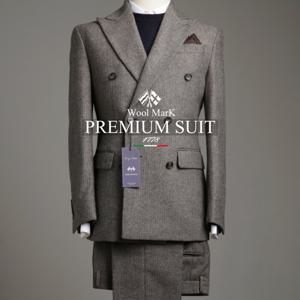 [브리치] 녹트 / 남자 더블정장 클래식 울 정장 더블 수트 헤링본 체크 정장 더블