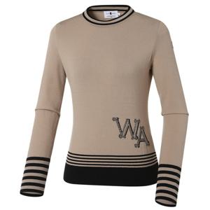 여성 CF 아리아 WA로고 스웨터 WWU22K41E2
