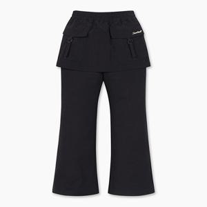 [본사] 세미 부츠컷 치마 레깅스_QALG05461BK