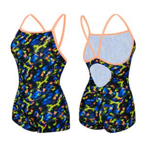 [티막]고탄력 1부 여성 실내 수영복UKP1061OR