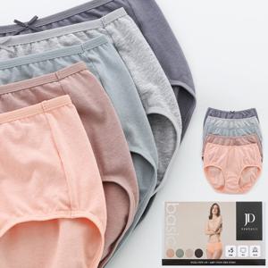 여성면팬티 맥시 면스판 삼각 무지 요일팬티세트 5매입