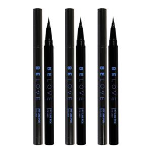 3개  마이라인 펜 아이라이너 블랙 /안번지는 이지드로잉 선명발색 붓펜타입