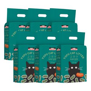 파미데이즈 고양이두부모래 가는입자 녹차향 2.8kg x 6개