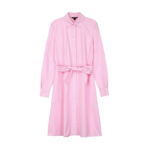 [여성] 옥스퍼드 셔츠 원피스 (핑크) (BBDZWM7845CES)
