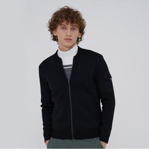 남성 워셔블 우븐 패치 융본딩 가디건(X2SCU4314BK)