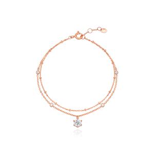 [티르리르] 스페셜 볼 체인 실버핑크 팔찌 TBSSVP10681M