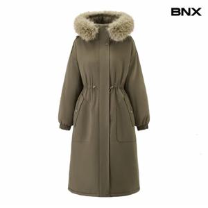 정상가:249,000원 ㅣ 후드 퍼 허리 스트링 롱 야상 점퍼 (BX4JP049L0)