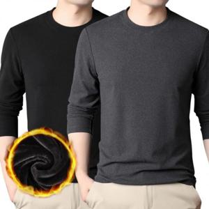 남성레이어드티 남성이너티 스타일 기모 무지긴팔 남 남자면티 레이어드티 겨울이너 남성면티