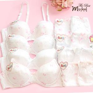 [하프클럽/제이투와이]주니어브라 3단계 브라팬티 학생속옷세트