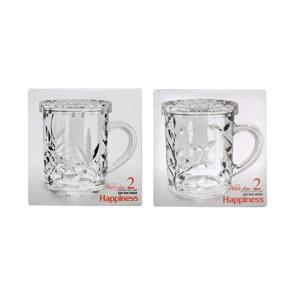 크리스탈 뚜껑 머그 대 1p 커피잔 물컵 손잡이컵 머그컵 유리머그컵 유리머그잔 물컵