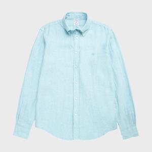 레귤러핏 린넨 솔리드 폴로버튼다운 셔츠 (라이트블루) (BBTHMF0826LES)