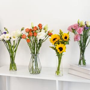 마이플랜트 생화 계절 꽃 랜덤 세트 반단+반단 꽃선물 화병 포장 경매 꽃배달 정기구독