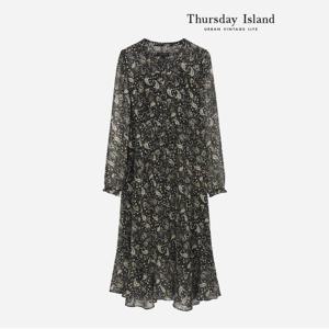 [정상가-299000원][Thursday Island] 페이즐리 쉬폰 원피스(T236MOP543W)