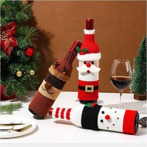 크리스마스 파티 와인병 장식 산타 와인 보틀 커버 와인커버 와인병커버 와인장식 와인병장식
