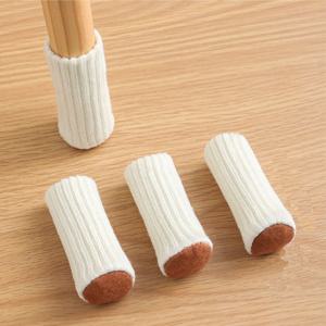 의자발 니트 커버 4개입 1P 식탁 책상 체어 슈즈 양말 니트의자발 니트체어슈즈 니트의자양말