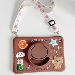 갤럭시탭A11 A9 플러스 8.7 11 호환 러블리 베어 스트랩 케이스