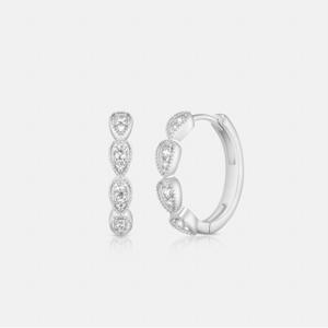 코르테 스털링 실버 화이트 귀걸이 A241SE0130WPA