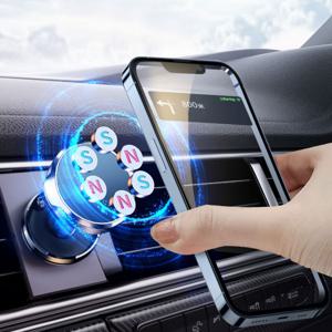 차량 핸드폰 자석 거치대 원형 차량 앞유리 부착가능 핸드폰자석거치대 차량용핸드폰자석