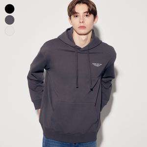 게스진 남성 백 레터링프린트 후드 MP1K9441