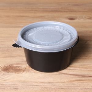 일회용 죽용기 BF 반죽 원형 450 블랙 50세트 배달 배달용기 죽용기 일회용반찬용기 본죽용기
