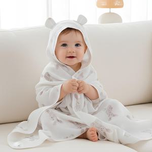 투클로버 포근 토닥 순면 후드 블랭킷 신생아 낮잠 이블 유모차 아기띠 외출시