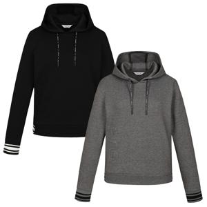 여성 시보리 포인트 후드 긴팔 티셔츠 121C3TR091