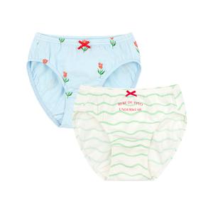 [베베드피노 언더웨어] [키즈]여아튤립삼각팬티2종세트_BU41US411