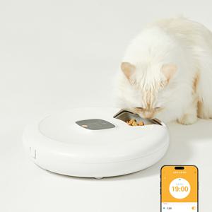 페페 강아지 고양이 6구 자동간식기 습식 화식 블루투스 분리세척 자동급식기