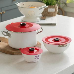 실리콘 다용도 그릇덮개 원형 뚜껑 냄비 전자렌지 용기 푸드 커버