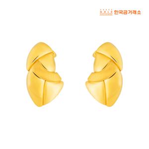 [한국금거래소]24K 로프 볼륨 귀걸이