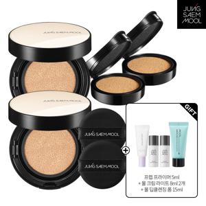 에센셜 스킨 누더 쿠션(본품+리필)x2개+프라이머 5ml+물크림 라이트 8ml X2ea+딥클렌징폼15ml