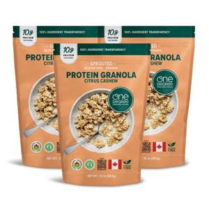 (본사직영) 원디그리 유기농 시트러스 캐슈넛 프로틴 그래놀라 283g 3봉