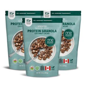 (본사직영) 원디그리 유기농 코코넛 카카오 프로틴 그래놀라 283g 3봉