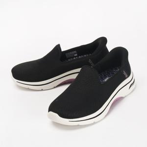 [정가 143,200원] 스케쳐스 운동화 고워크 아치핏 2.0 여성 슬립온 블랙/모브 125332BKMV