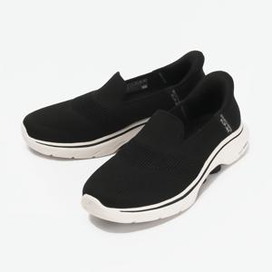 [정가 122,400원] 스케쳐스 운동화 고워크 7 여성 슬립온 블랙/화이트 125258BKW