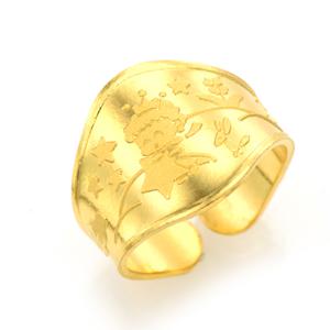 피주얼리 순금 백일 반지 돌반지 별 천사 2 모양 선택 3.75g/24k/99.9%