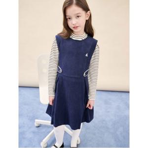 [택가 119,000] 베스트형 민소매 코듀로이 원피스 - 네이비 (BI5971G01R)