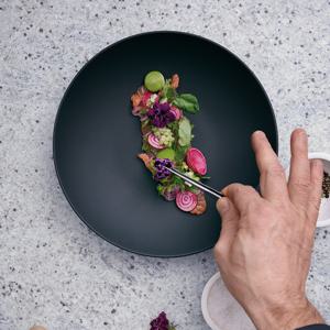 매뉴팩처락 샐러드볼(깊은접시) 블랙 1P