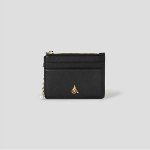 [빈폴ACC] 루시 지퍼 카드지갑 - 블랙 BE57A4M055