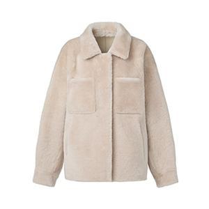 [CJ단독][최초가 599,000원]스무스 리버시블 램스킨 무스탕 자켓